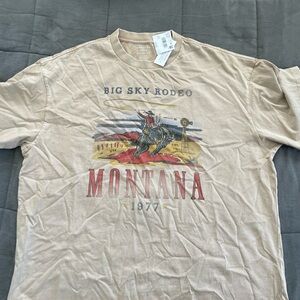 American Eagle Outfitters Beige Graphic Tee